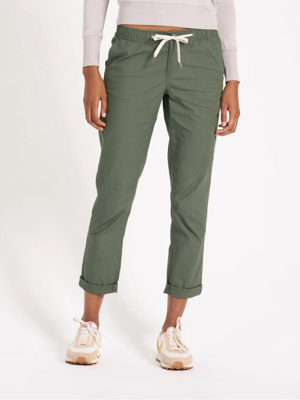 Vuori Ripstop Climbing Pants in Army Green Size Large Gorpcore Outdoor Hiking